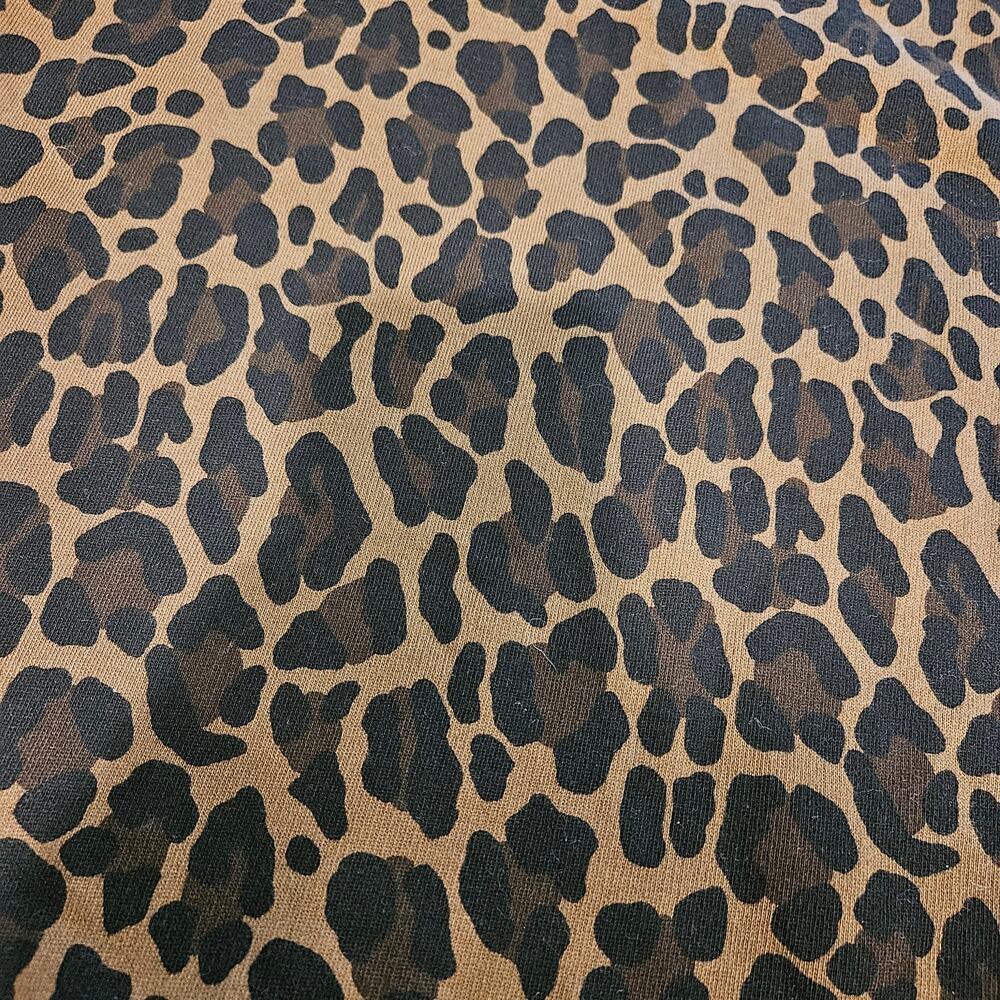 Women's Clare V Oversized Sweatshirt Animal Print Chocolate Double Jag XS - Picture 11 of 16